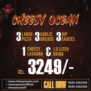 Deal 3by Cheesy Ocean Pizza, Karachi